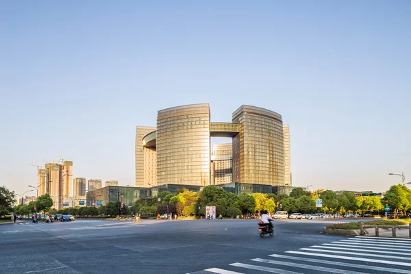 Empty street in modern city — Stock Photo, Image