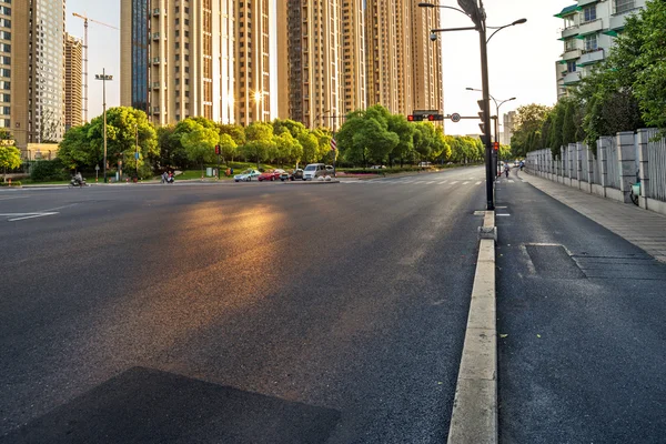 empty street in modern city