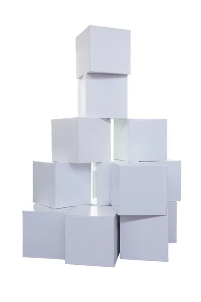 A pile of white blocks — Stock Photo, Image