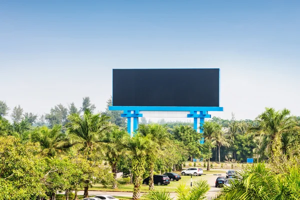 Cartellone stand by the road — Foto Stock