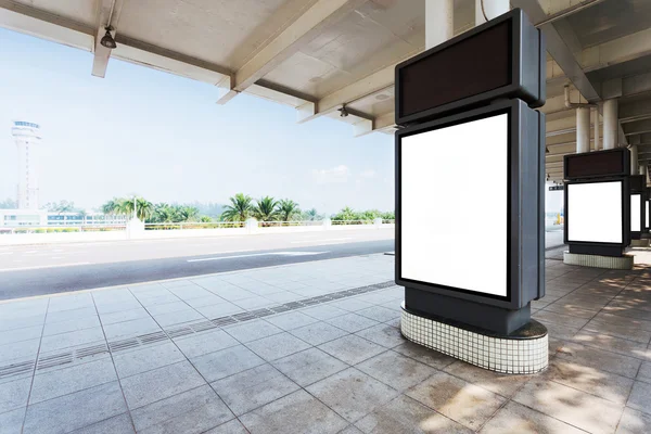 Billboard in the station — Stock Photo, Image