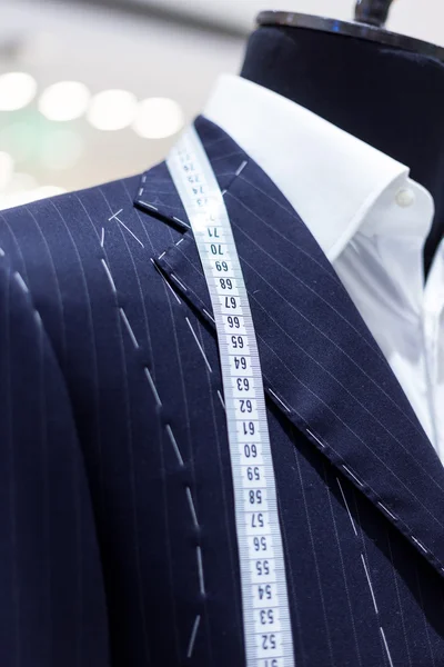 Suits on shop mannequins — Stock Photo, Image