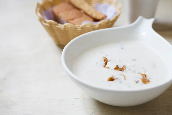 Soup and bread — Stock Image Soup and bread Royalty Free Stock Images