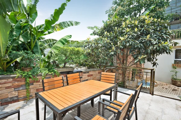 Terraza exterior — Foto de Stock