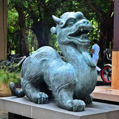 Antik Çin mitolojik hayvan taş