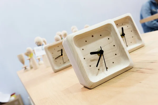 Wooden clocks — Stock Photo, Image