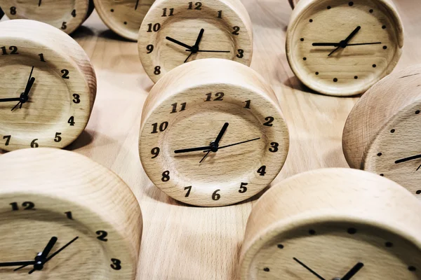 Wooden clocks — Stock Photo, Image