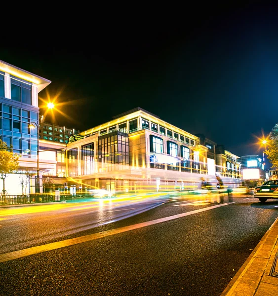 Notte moderna città — Foto Stock