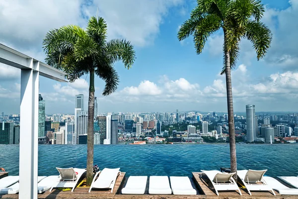 Piscina infinita de Marina Bay Sands —  Fotos de Stock