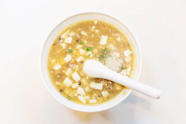 Tofu soup, chinese food — Stock Photo, Image
