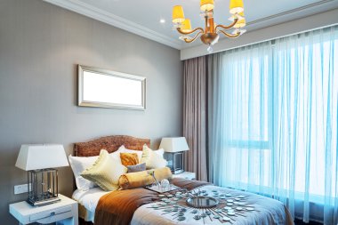 modern yatak odası iç