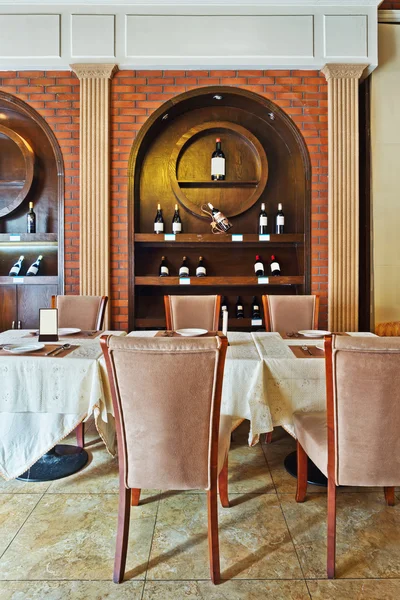 Restaurant with wine decoration — Stock Photo, Image