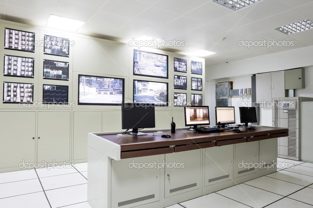 Control room of the modern office 