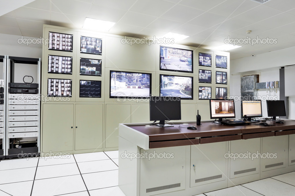 Control room of the modern office 