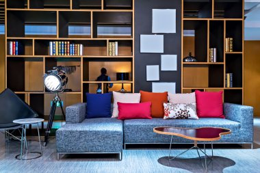 Modern oturma odası.