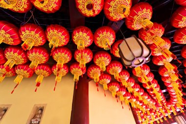 oryantal bir tapınak soyut tavan tasarımı