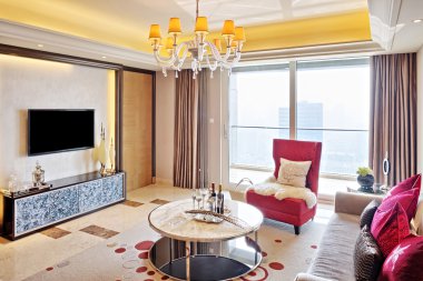 Modern oturma odası.