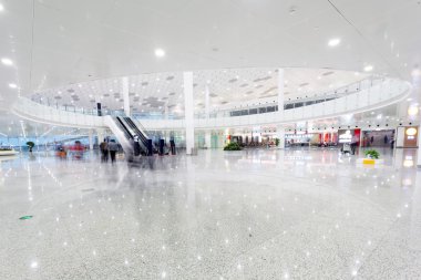 Modern Havaalanı terminal bekleme odası 