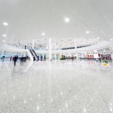 Modern Havaalanı terminal bekleme odası 