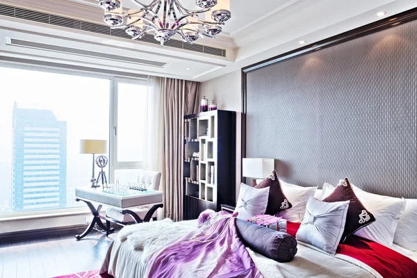 Modern master bedroom interior — Stock Photo, Image