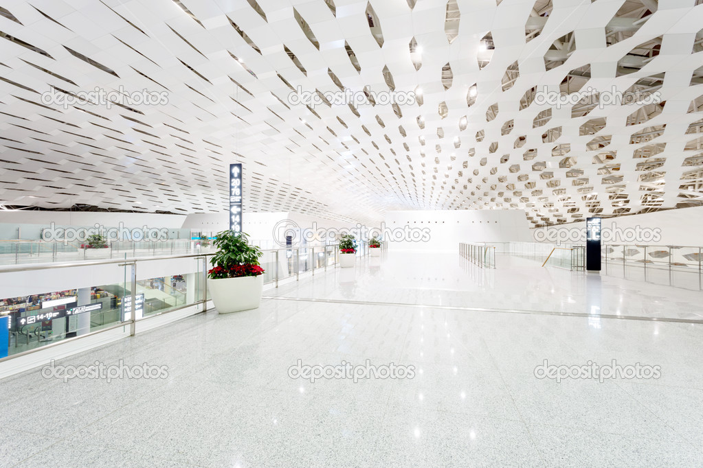 international airport building interior