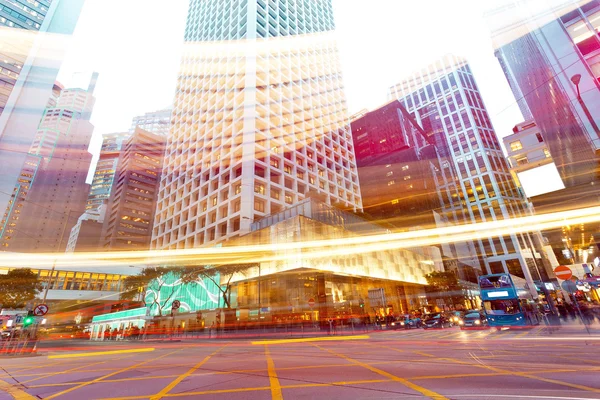 Traffic in modern city — Stock Photo, Image