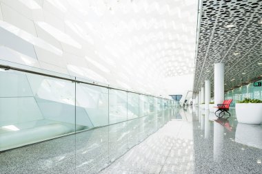 alışveriş merkezinde modern bekleme odası