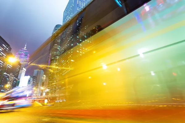 Traffico attraverso il centro di HongKong — Foto Stock