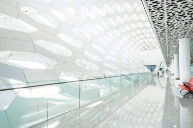 alışveriş merkezinde modern bekleme odası