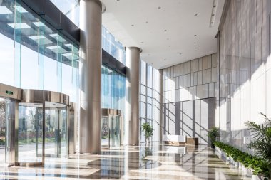 boş salonda modern ofis binası