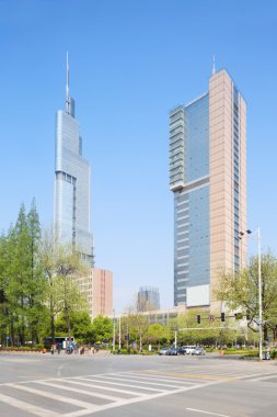 Nanjing, Çin-Nisan 7, 2014:zifeng Kulesi (Grönland Merkezi-zifeng