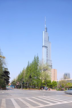 Nanjing, Çin-Nisan 7, 2014:zifeng Kulesi (Grönland Merkezi-zifeng