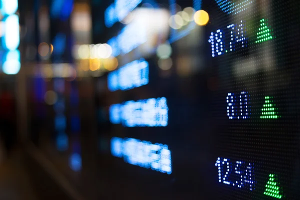 Visning av börskurser — Stockfoto