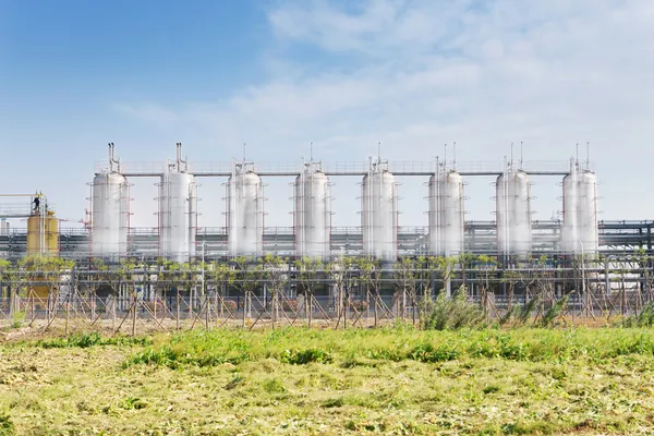 Petrokemisk industri fabrik — Stockfoto