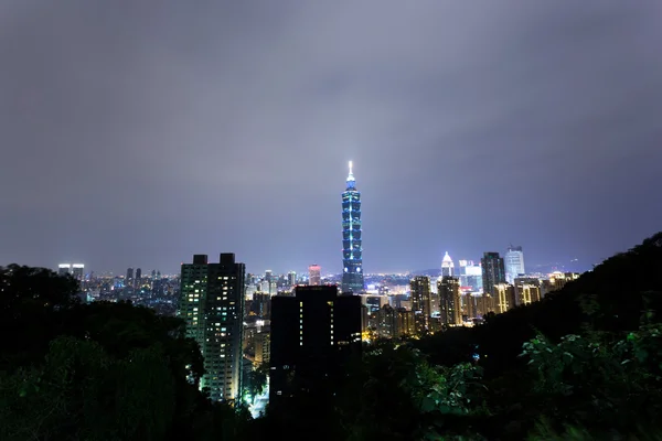 Taipei gece çekimi — Stok fotoğraf