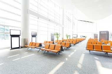 Modern Havaalanı terminal bekleme odası