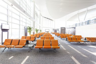 Modern Havaalanı terminal bekleme odası