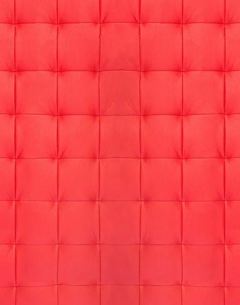 Red quilted leather — Stock Photo, Image