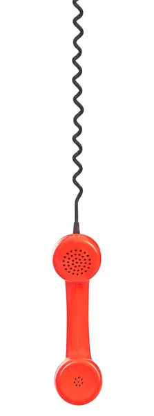 Red telephone receiver — Stock Photo, Image