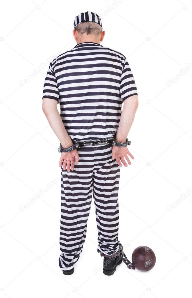 Handcuffed prisoner