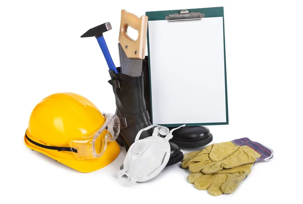 Repair accessories and clipboard — Stock Photo, Image