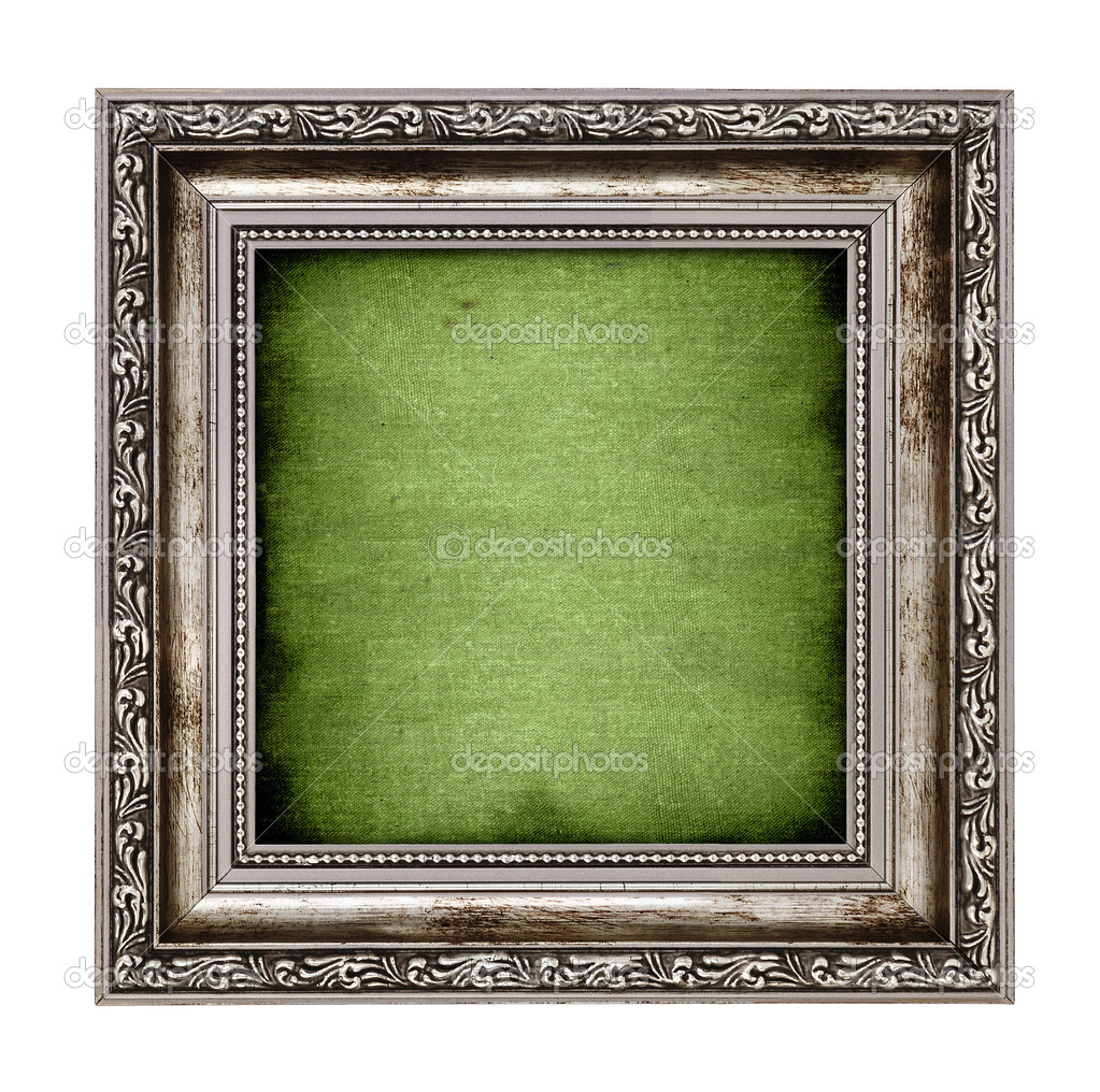 frame with green canvas