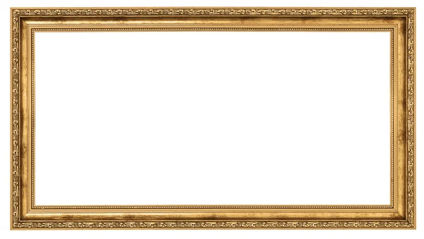 Extrem langer goldener Rahmen Stockfoto
