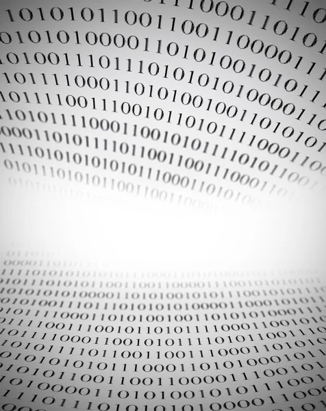 Binary code background with copy space — Stock Photo, Image