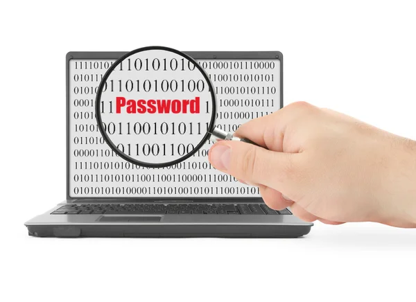 Ricerca di password — Foto Stock