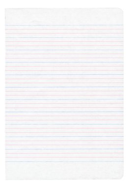 renkli defter kağıdına