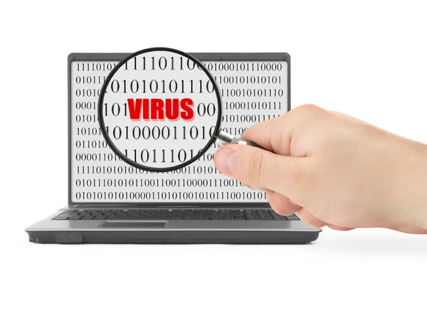 Op zoek naar virus — Stockfoto