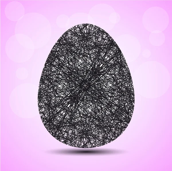 Satırları Paskalya yortusu yumurta — Stok Vektör