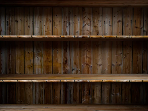 Mensola in legno vuota — Foto Stock