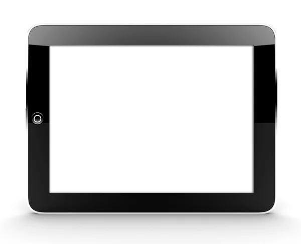 白で隔離されるタブレット — ストック写真